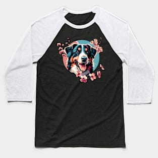 Kromfohrlander Joy in Spring's Cherry Blossom Bloom Baseball T-Shirt